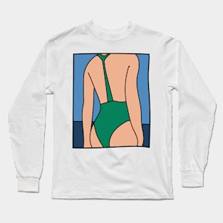 girl in beach Long Sleeve T-Shirt